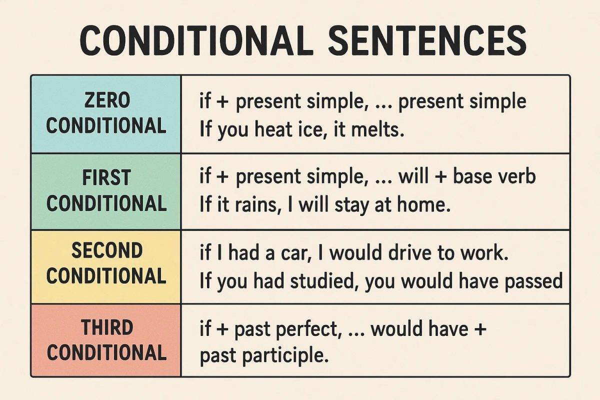 جمله شرطی نوع اول در زبان انگلیسی