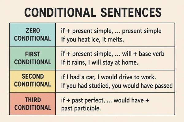 جمله شرطی نوع اول در زبان انگلیسی